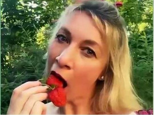 Мария Захарова на брифинге, комментирует выборы в Армении, Котайк