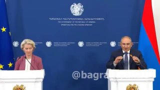 Премьер-министр Армении Никол Пашинян отвечает на вопросы журналистов