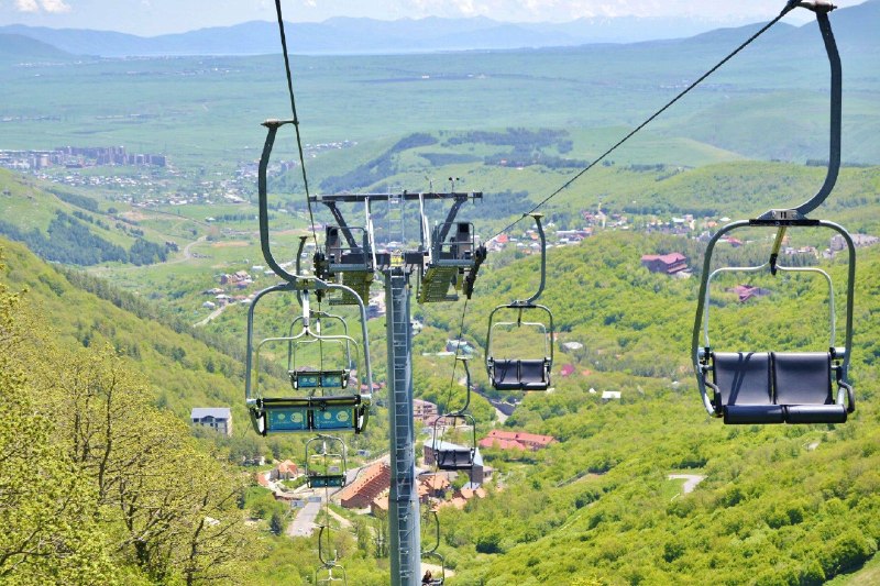 Канатная дорога в Цахкадзоре, Котайкская область, Армения