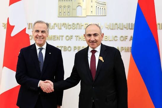 Премьер-министр Канады Марк Карни поздравляет Никола Пашиняна с победой на выборах в Армении