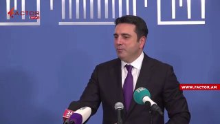 Ален Симонян выступает на предвыборном мероприятии в Котайкской области