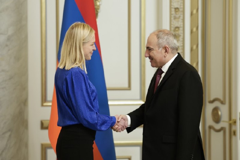 Элина Валтонен, глава МИД Финляндии, поздравляет Армению с выборами