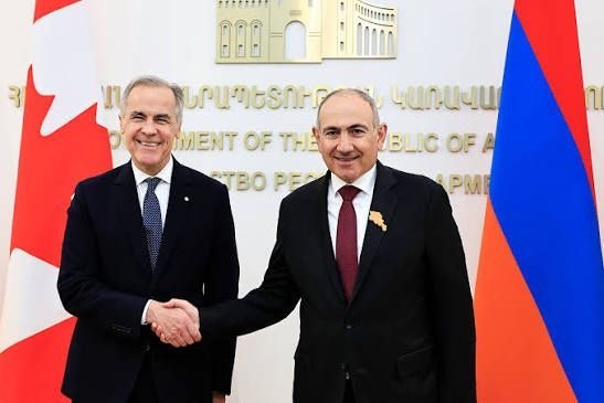 Премьер-министр Армении Никол Пашинян направляет поздравление премьер-министру Канады Марку Карни с Днём Канады