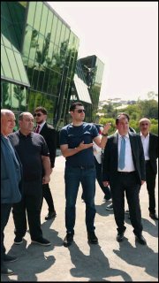 Министр окружающей среды Амбарцум Матевосян осматривает экспоцентр «Меридиан» в Котайкской области
